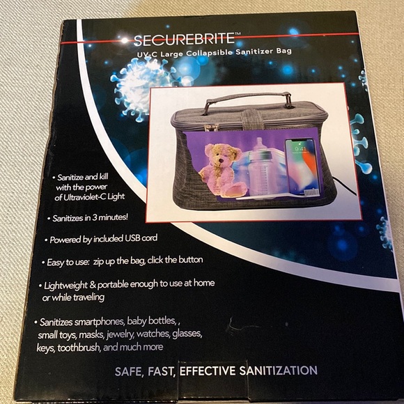 SECUREBRITE sanitizing bag. NWOT